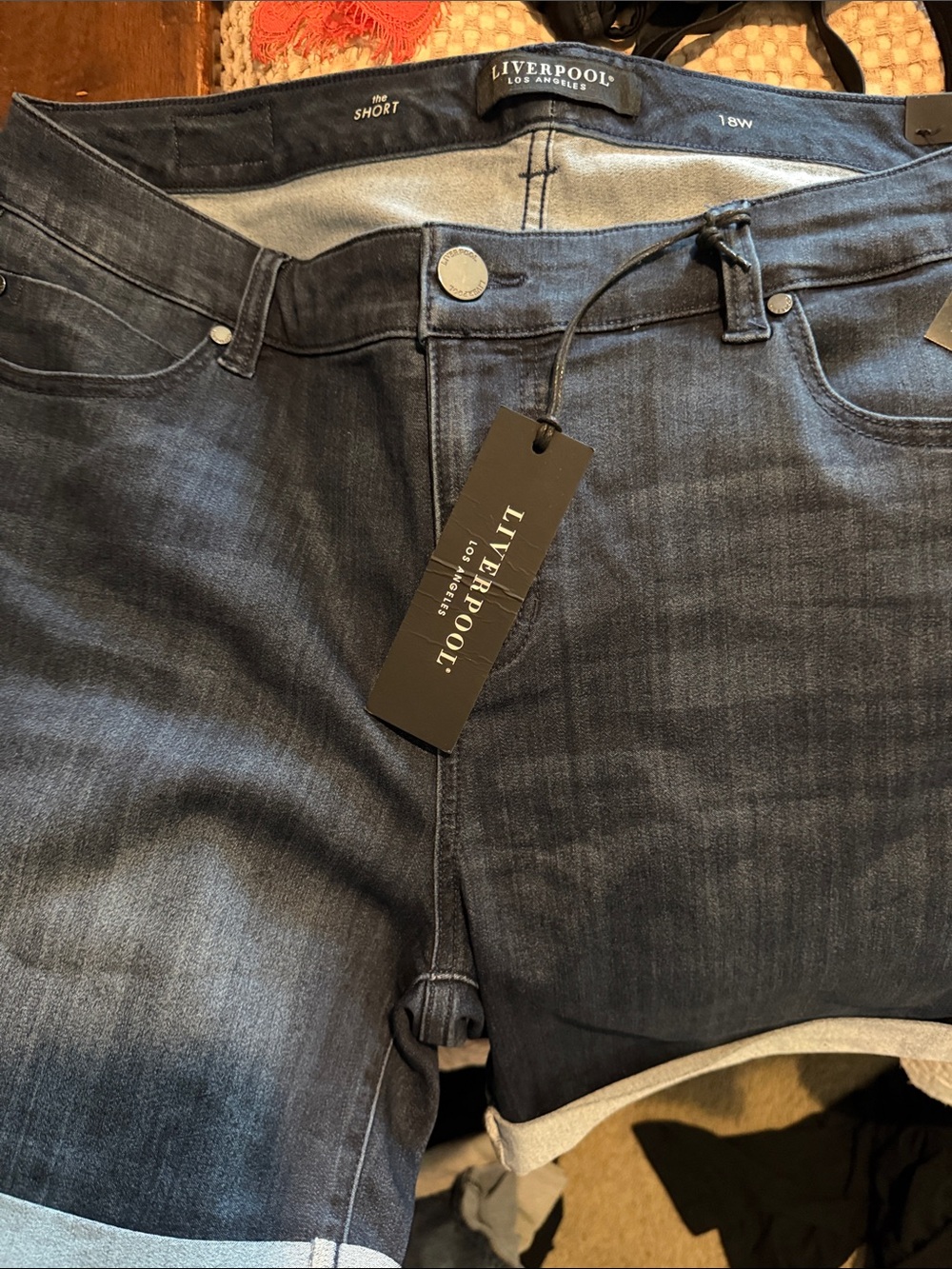 Women’s  Dark Blue Short Jeans